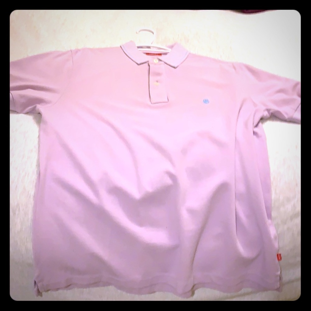 Nice pink polo shirt. Has almost never been woren